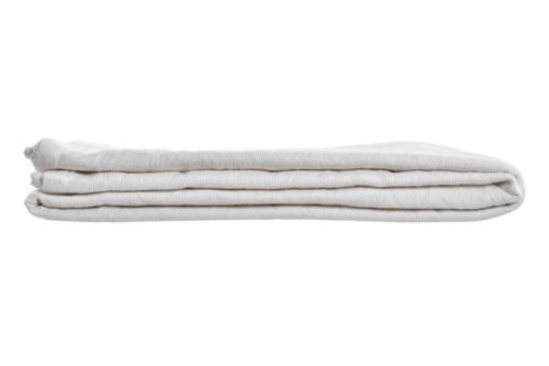 Plaid algodón reciclado blanco