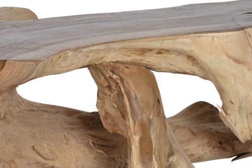 Consola raiz de teca natural