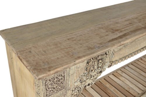 Consola madera tallada
