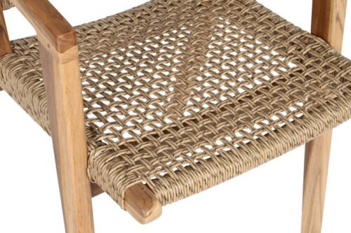 Silla teca fibra